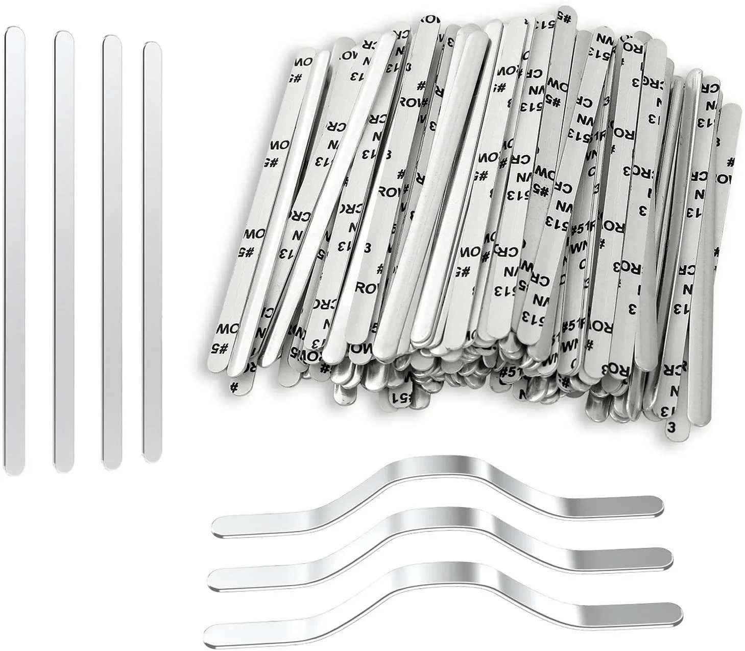 Paski mostkowe na nos do maski, aluminiowe metalowe płaskie paski regulowane klipsy drut DIY akcesoria do robienia masek na twarz