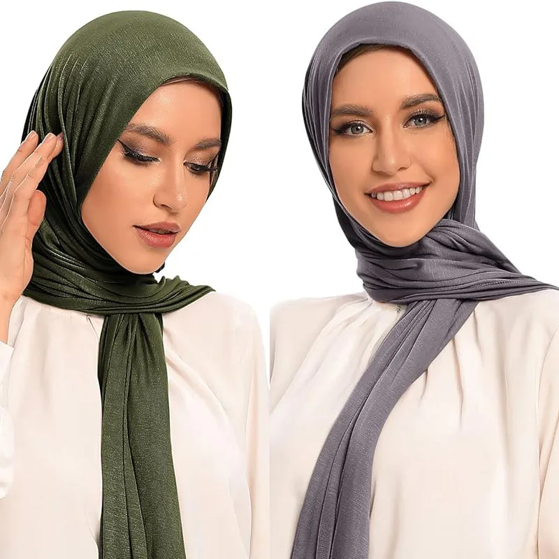 Hijab Scarfs for Women Premium Jersey Hijabs for Women Muslim Cotton Khimar Hijabs Para Mujer