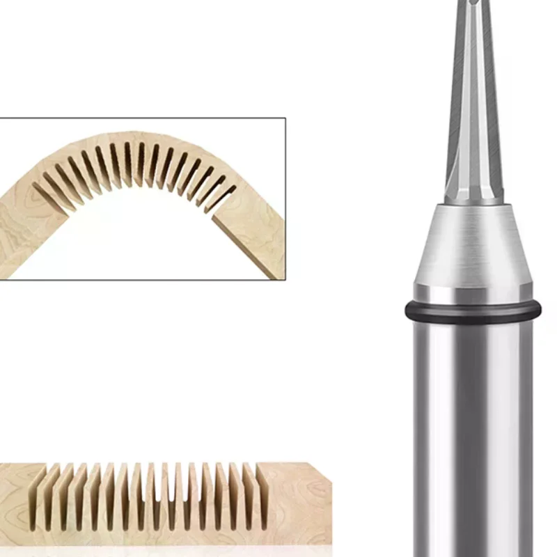 TCT V-Groove Round Bottom Cutter Woodworking Arc Groove Processing Tool For Bending & Milling TCT Round Bottom Cutter