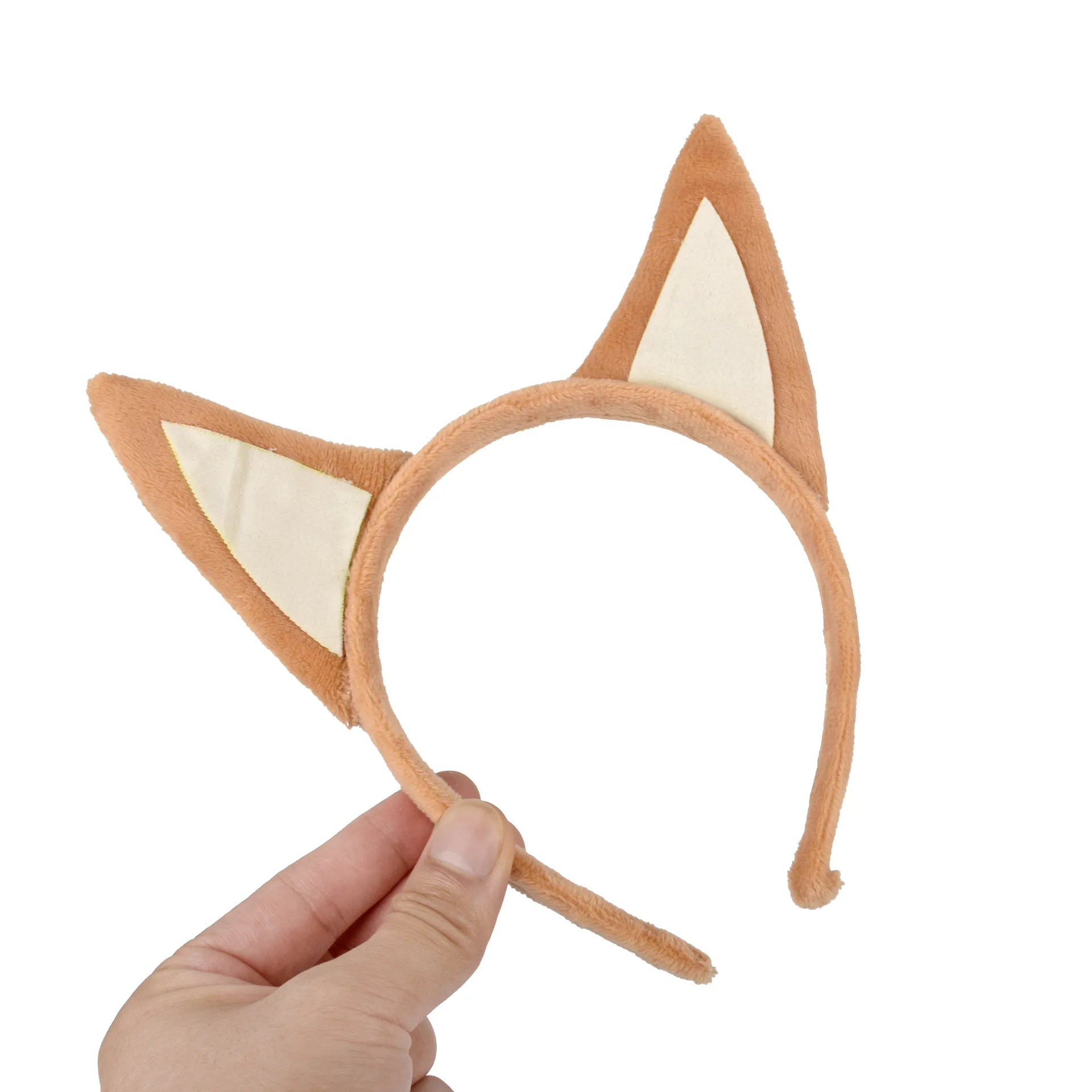 Niedlicher Plüsch-Hundeohren-Haarreif, Schäferhund-Charakter-Stirnband, Modisches Kostüm-Accessoire für Kinder, Halloween-Verkleidungsparty – Detail 3