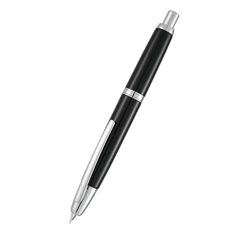 Imagem -06 - Nova Jinhao 10 Imprensa Caneta Tinteiro Retrátil ef f Nib Metal Preto Fosco com Clipe de Escrita Caneta Tinta Conversor para Estudantes Presentes