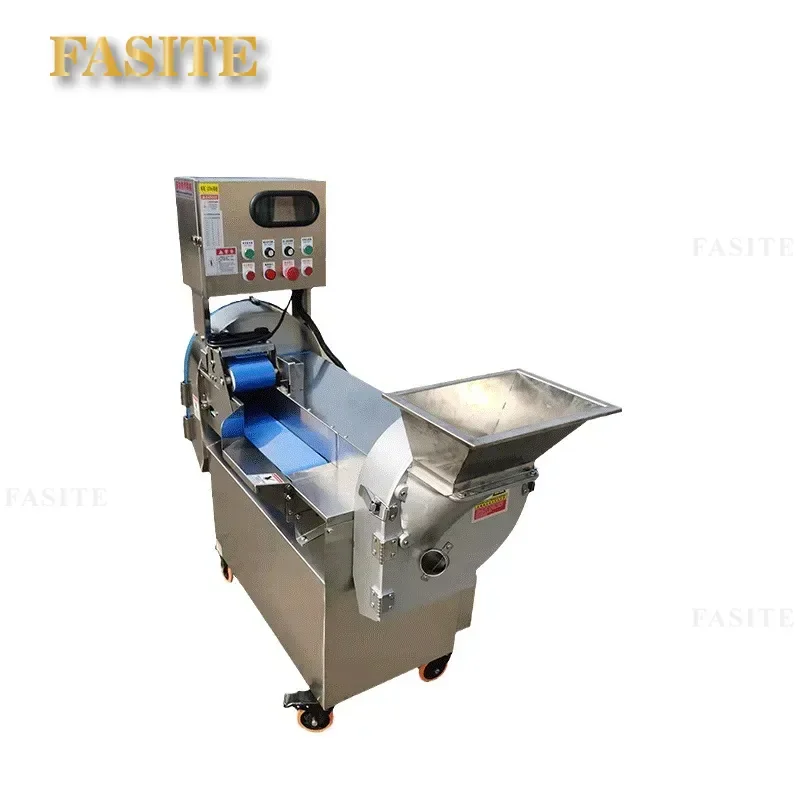 For Commercial Kitchen Multifunctional Vegetable Cutter Fruit Dicing Machine Leafy Rhizome Slicer Shredder High Efficiency