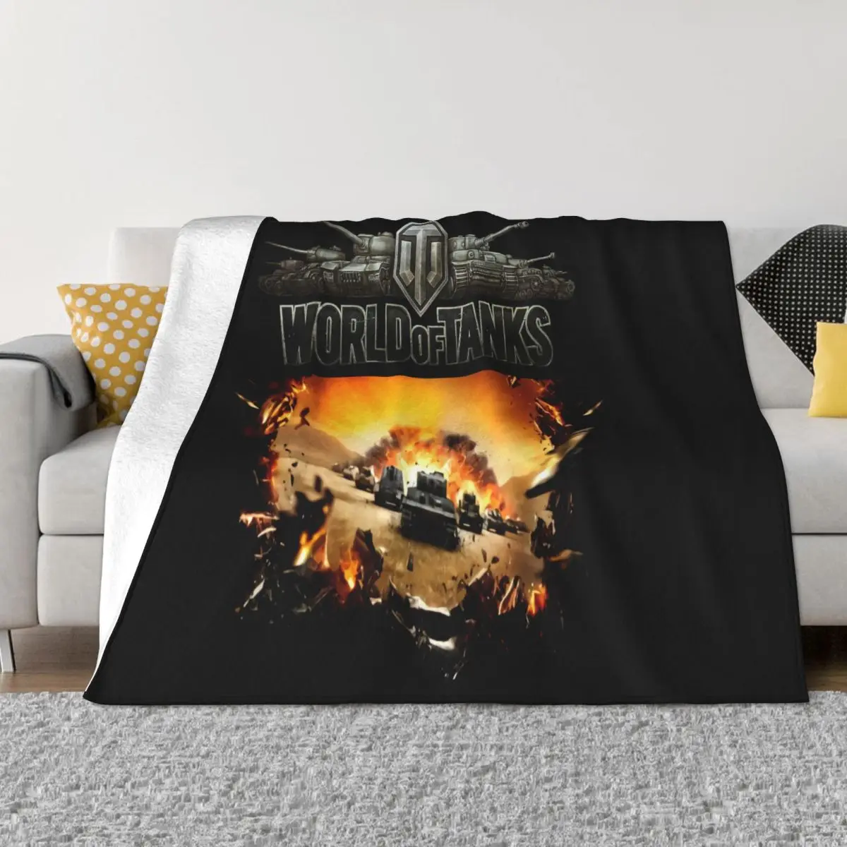 World Of Tanks Cotton Brand New S L M Xl Xxl Wot Ca Solid Color Gift Geek Newest Interested Throw Blanket