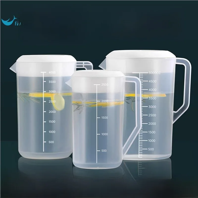

Large Capacity Plastic Cold Water Pot Heat Resistant Tea Pot Water Container for Home Use White Hot Water Pot Cold Cup