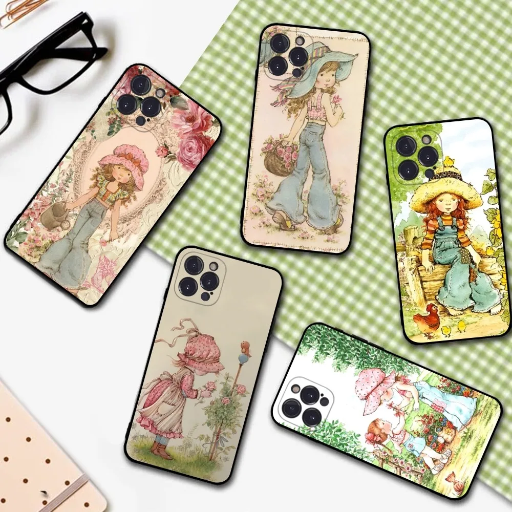 S-Sarah K-Kay Girls Cute Phone Case For IPhone 16 15 8 7 6 6S Plus X SE XR XS 14 11 12 13 Mini Pro Max Mobile Case