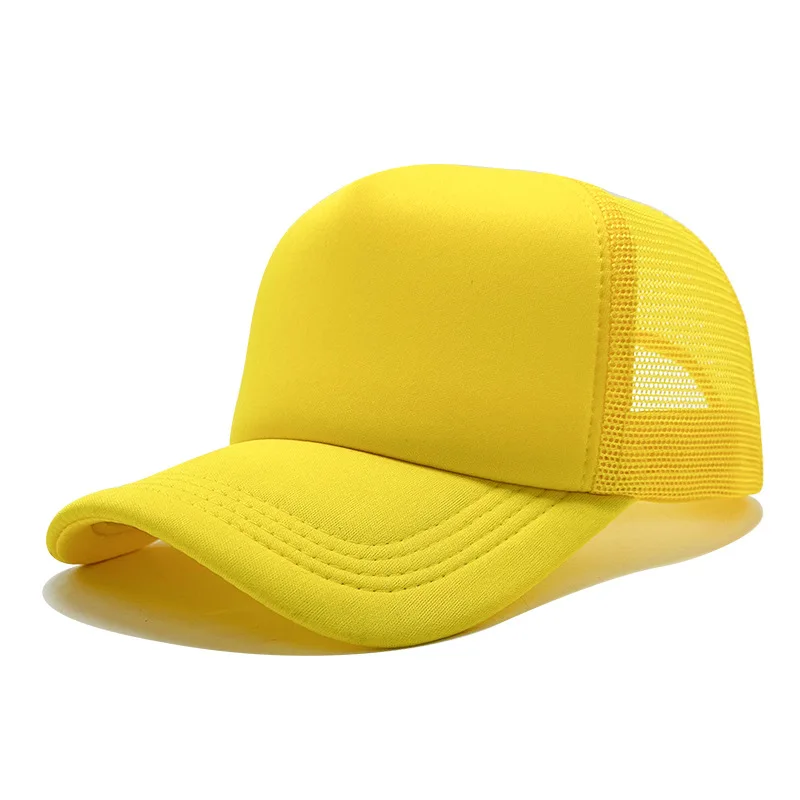 Angepasst Gedruckt Logo Schwamm Mesh Cap Einfarbig Baseball Hut Sonnenschirm Und Sonnenschutz Reise Caps Lkw Kappe Entenschnabel Hüte