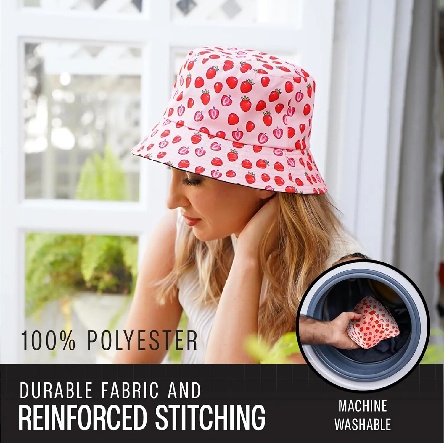 Rave Bucket Hat for Women & Men - Cute Bucket Hats - Festival Hat Adjustable 50+ SPF Protection Rave Accessories