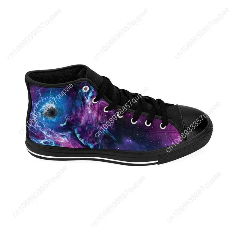 Galaxy Shoes Space Rave Sneakers Astronaut High Top Sneakers Mens Womens Teenager Canvas Sneaker Casual Couple Shoes Custom Shoe