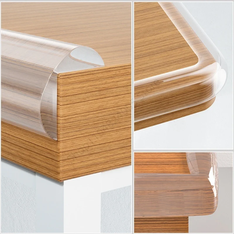 Transparent 3 Meters PVC Table Edge Guard Furniture Corner Protector Strip Self Adhesive Kids Safety Collision Proof Soft Bumper