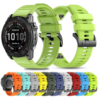 26MM 22MM Silicone Watch Band Straps For Garmin Fenix 6X 6 6S Pro 7X 7 8 E Easyfit Wristband Fenix 5 5X Plus Smartwatch Bracelet