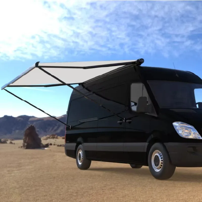 STLF Awnlux RV Side Roof Top Waterproof Sun Shade Roof Top Motorhome RV Camper Van Full Cassette Awnings