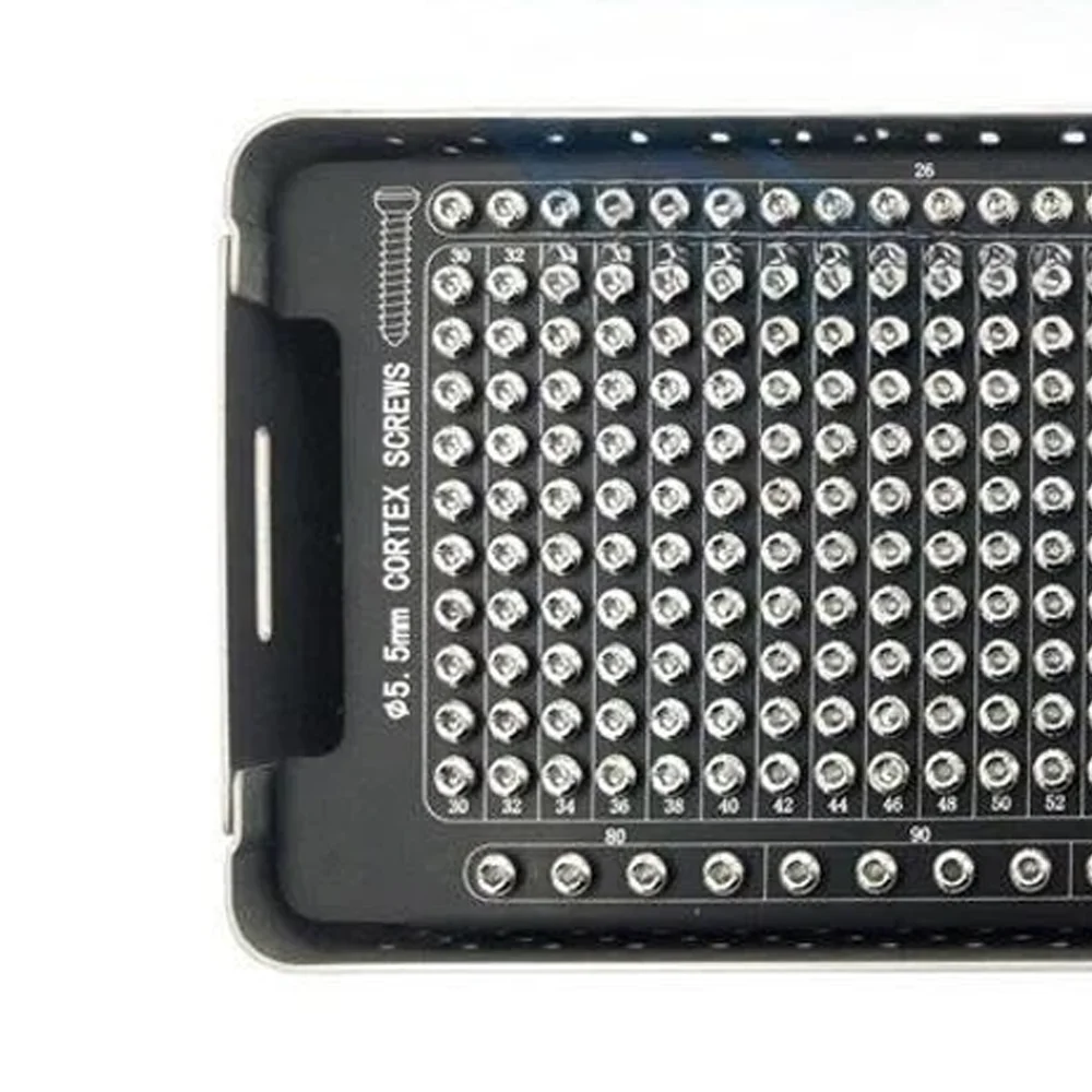 2026 NEW Azicon's 5.5mm Cortex Self Tapping Screws Set 470 Pcs With Screw Box . Stainless Titanium Large Fragment Bone Screws