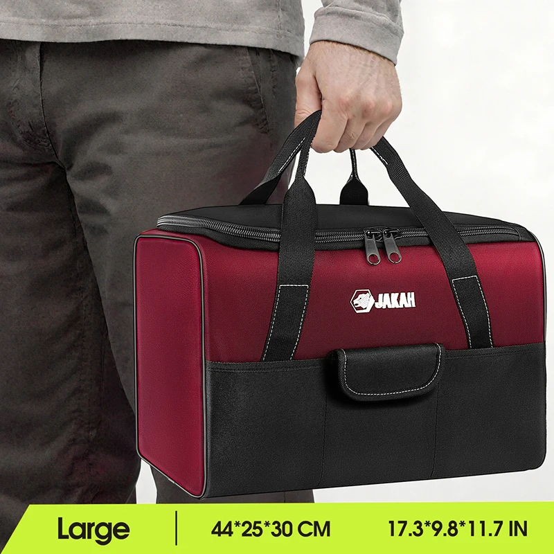 Robuste Werkzeugtasche mit breiter Öffnung und Taschen – Detail 12