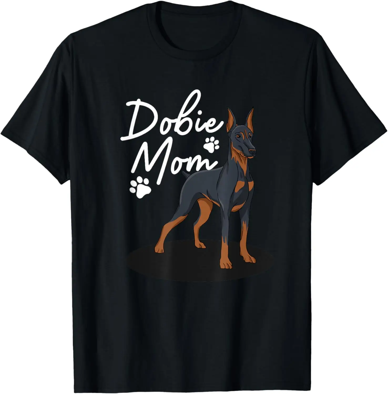 Cool Doberman Mom สําหรับหญิงสาวแม่ Doberman Pinscher เสื้อยืด
