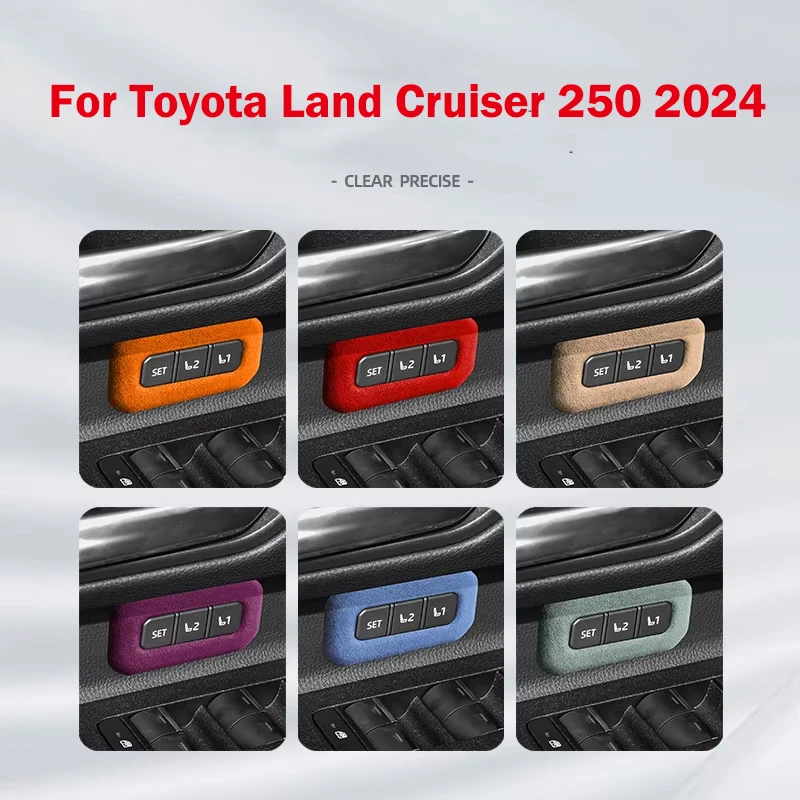 

For Toyota Land Cruiser 250 2024 Prado LC250 Suede Memory Seat Panel Frame Car Interior Modification Top Quality for 1958