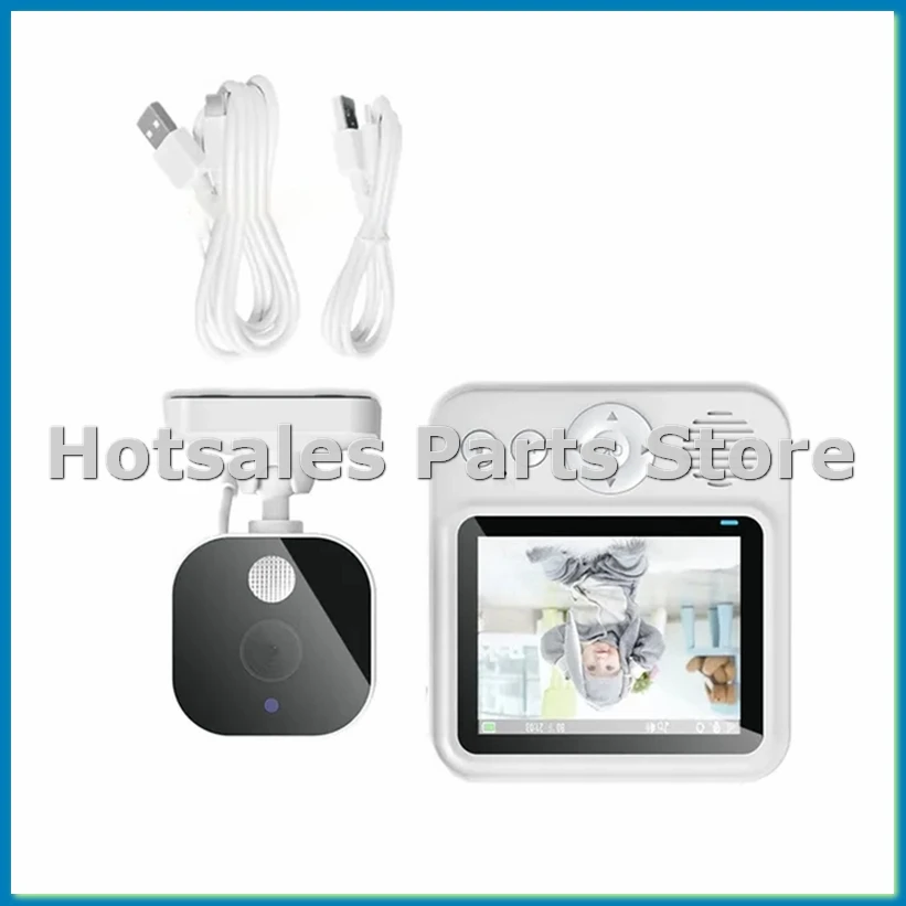 

2,8-дюймовый ЖК-видеоняня 2,4G, беспроводная детская камера безопасности, двусторонняя связь, ночное видение, температура, сигнализация детского плача-A49I