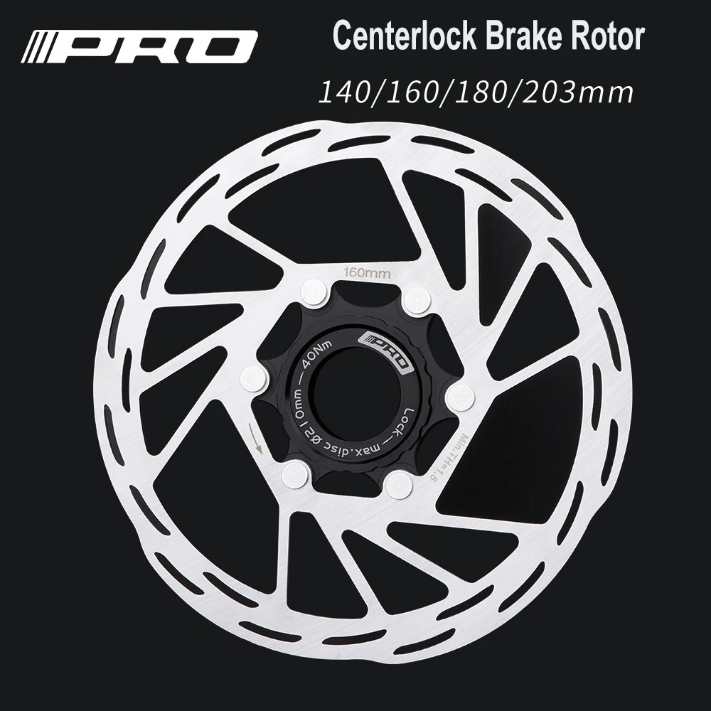 IIIPRO Centerlock Rotor MTB Road Bike Heat Dissipation Cooling Disk Center lock 140/160/180/ 203mm Disc Brake Rotor Center Lock