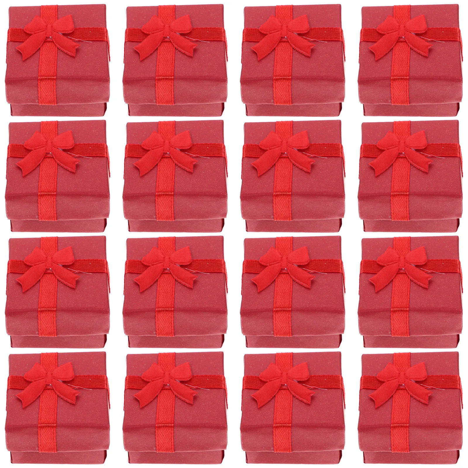 24Pcs Decorative Jewelry Organizers Stylish Boxes Hard Construction for Earrings Necklaces Bracelets