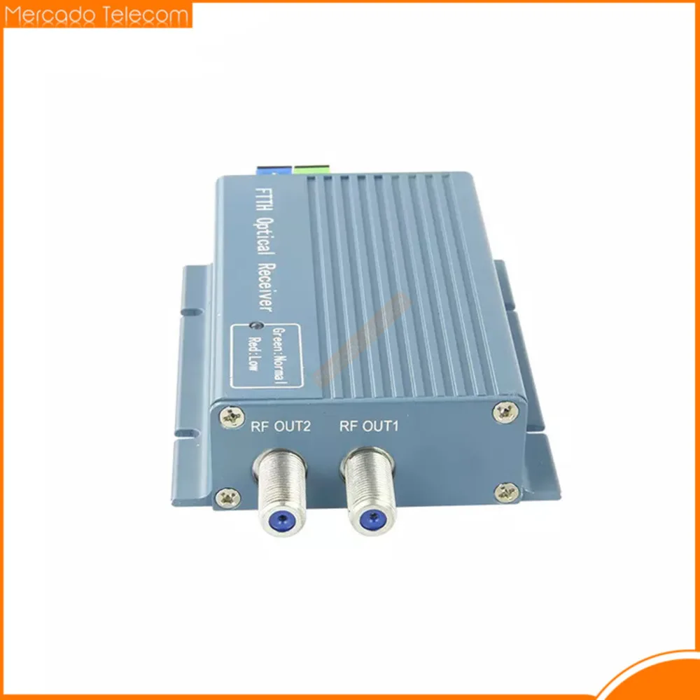 FTTH CATV Optical Receiver High Level Fiber WDM Converter Duplex Connector Mini Mode With 2 Output RF Inch