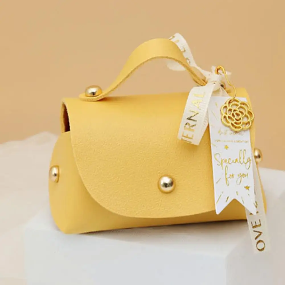 Candy Bag Large Capacity Candy Container Faux Leather Decorative  Attractive Wedding Favors Gift  Candy Bag