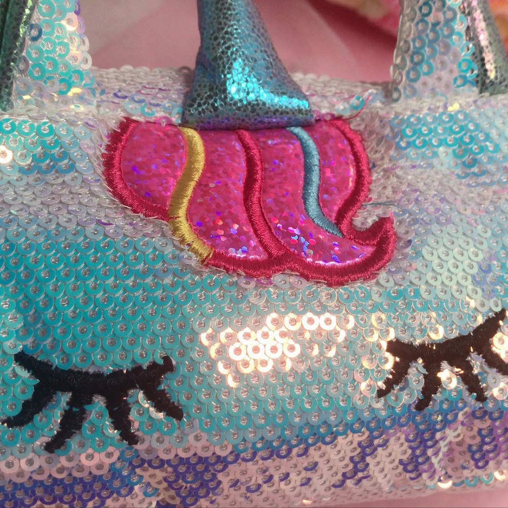 

Sequin Pencil Case Fashionable Unicorn Design School Office Supplies Multifunctional Pen Bags Storage Pouches Zipper
