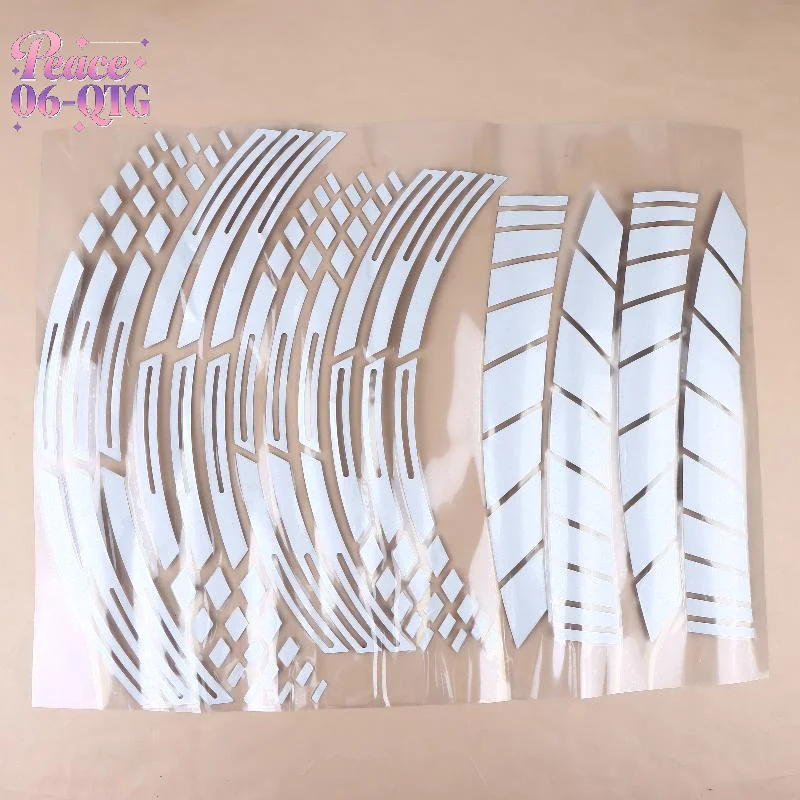 

Новые светоотражающие наклейки на колеса мотоцикла 21/18 дюймов, наклейка на ступицу, полоса обода (наклейки на колеса мотоцикла из ПВХ)