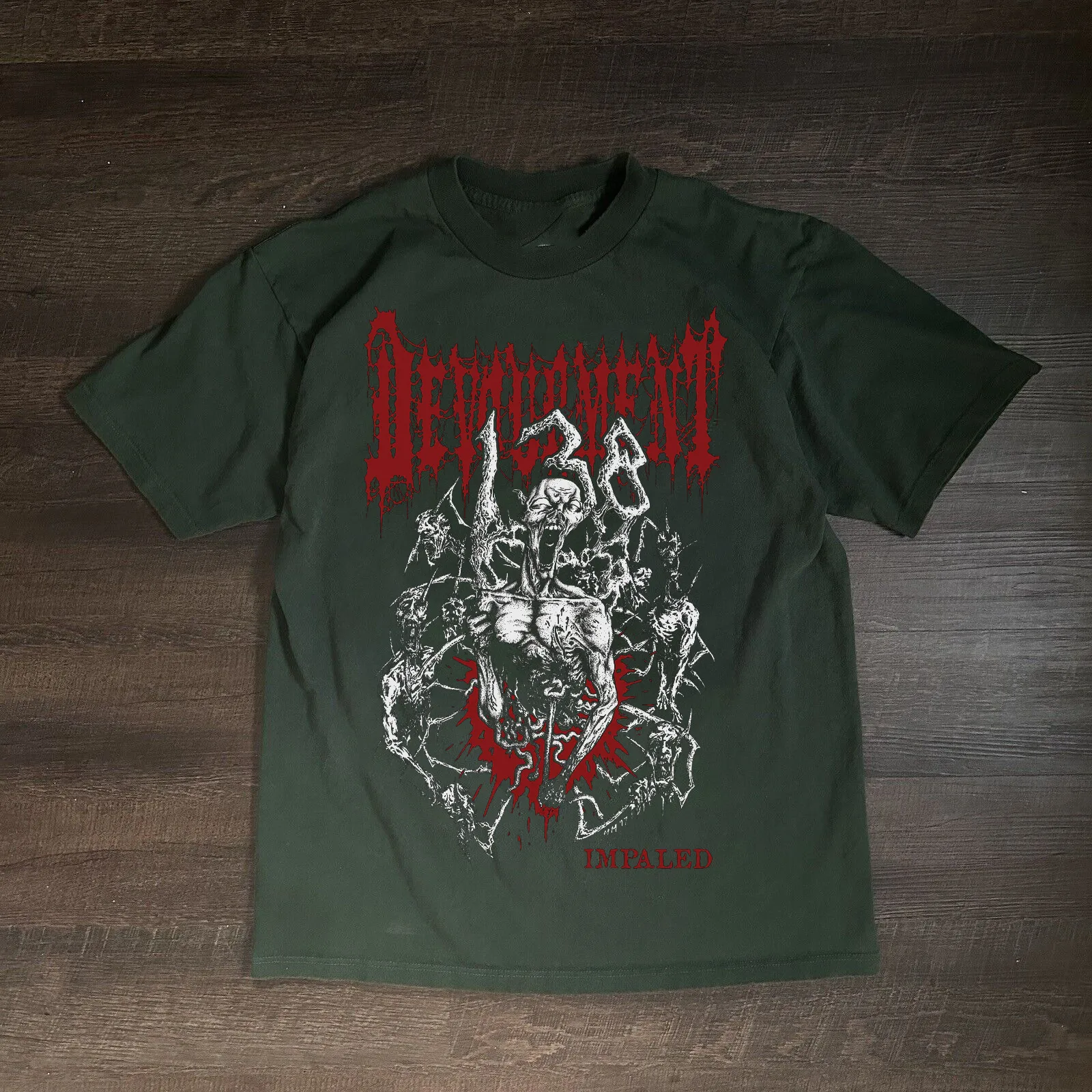 

DEVOURMENT - Impaled Album Band Gift For Fan S to 5XL Green T-shirt S5667
