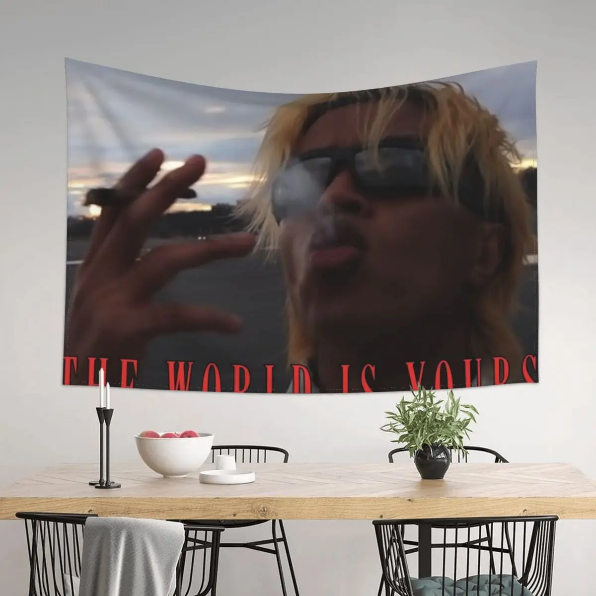 

Thaiboy Digital Smoking a Cigar Tapestry House Decoration Decoration For Rooms Aesthetics For Room Tapestry