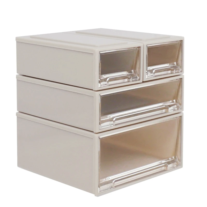 Hot Sale 1:6 Dollhouse Mini Furniture Large Four-Piece Suit Drawer Storage Box Combination Dollhouse Accessories