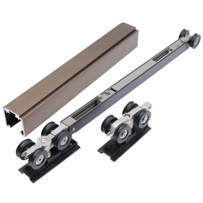 

Heavy-duty Pulley Bathroom Kitchen Barn Door Hardware Rollers Wooden metal Double Soft Closing Sliding Door Door Hanging Wheel