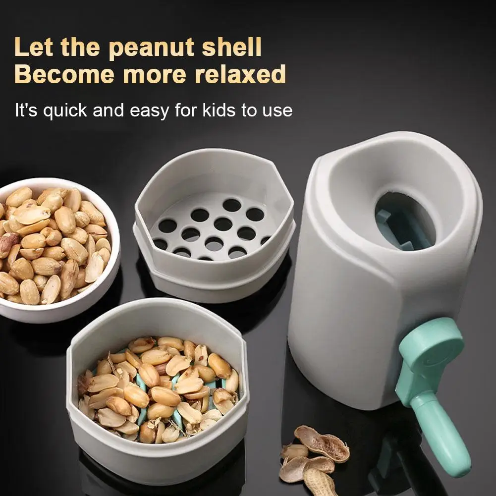 Automatic Peanut Sheller Food Grade Peanut Peeler Peanut De-Shelling Machine Peanut Opener Peanut Sheller Hand Crank Tool