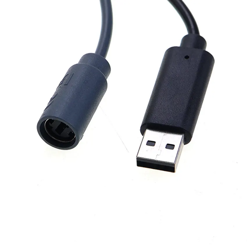 JCD For Xbox 360 Game Controller Gray Black W/ Magnetic Ring Handle Connection Conversion Line USB Breakaway Cable Adapter Cord view 3