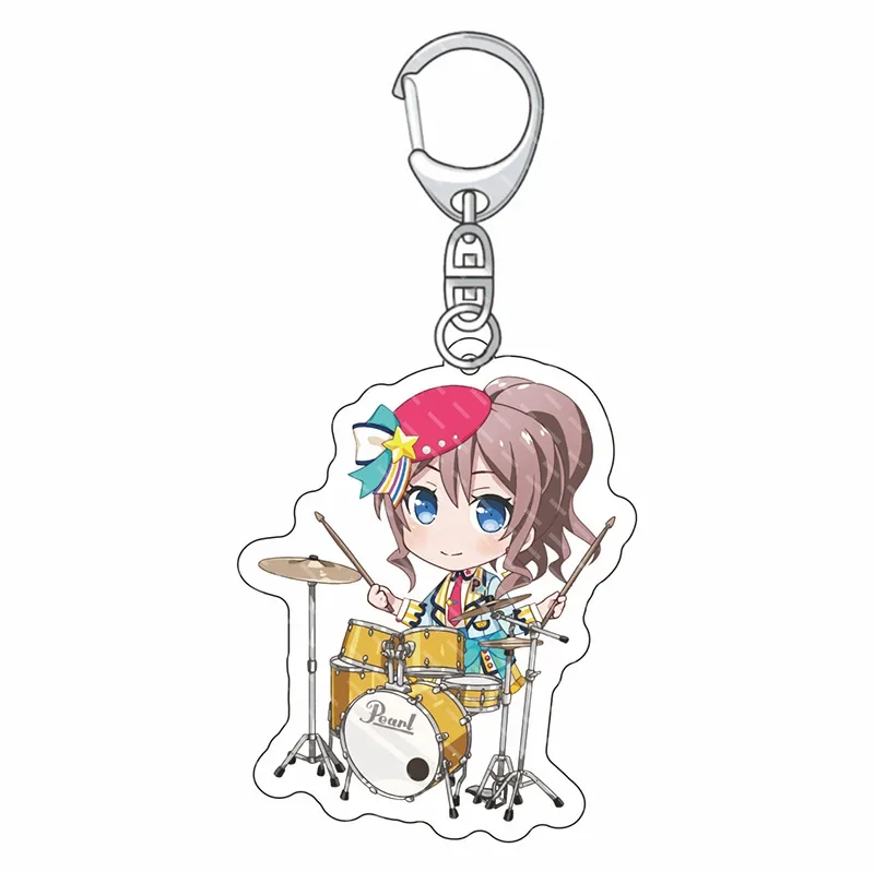 Anime Figure Yuri Ushigome Toyama Kasumi Hanazono Tae Key Ring Personality Acrylic Key Chains Model Plate Anime Peripherals