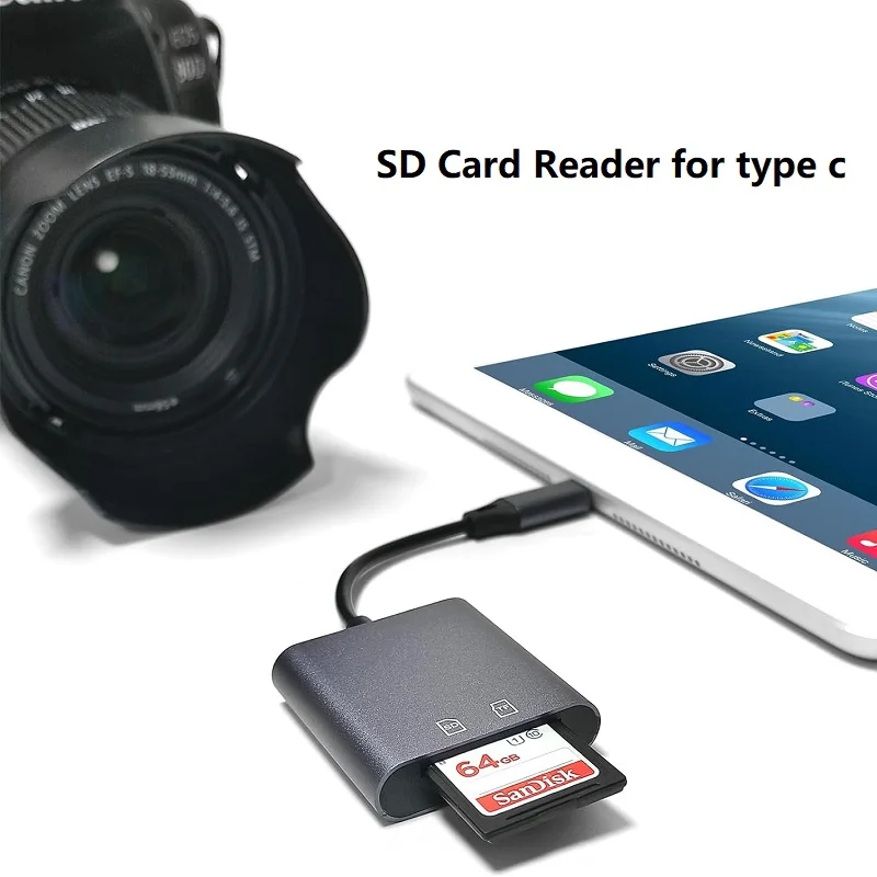USB C SD Card Reader Adapter Type C Micro SD Memory Card Reader for TF SD Micro SD SDXC SDHC Compatible with iPhone 15/16 Galaxy - Image 3