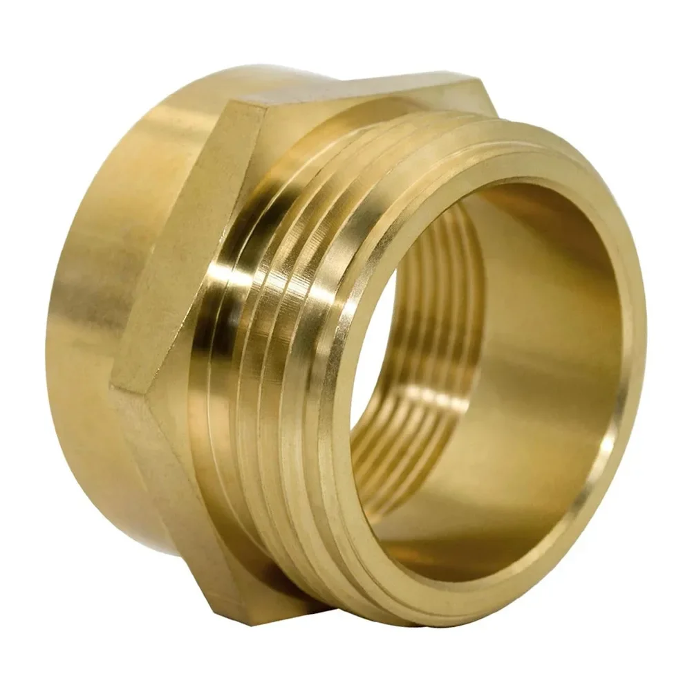 Precision Fit Fire Hose Connector Fire Hose Adapter 1-1 2 NPT Female Brass Brass Hose Adapter Hexagonal Fitting