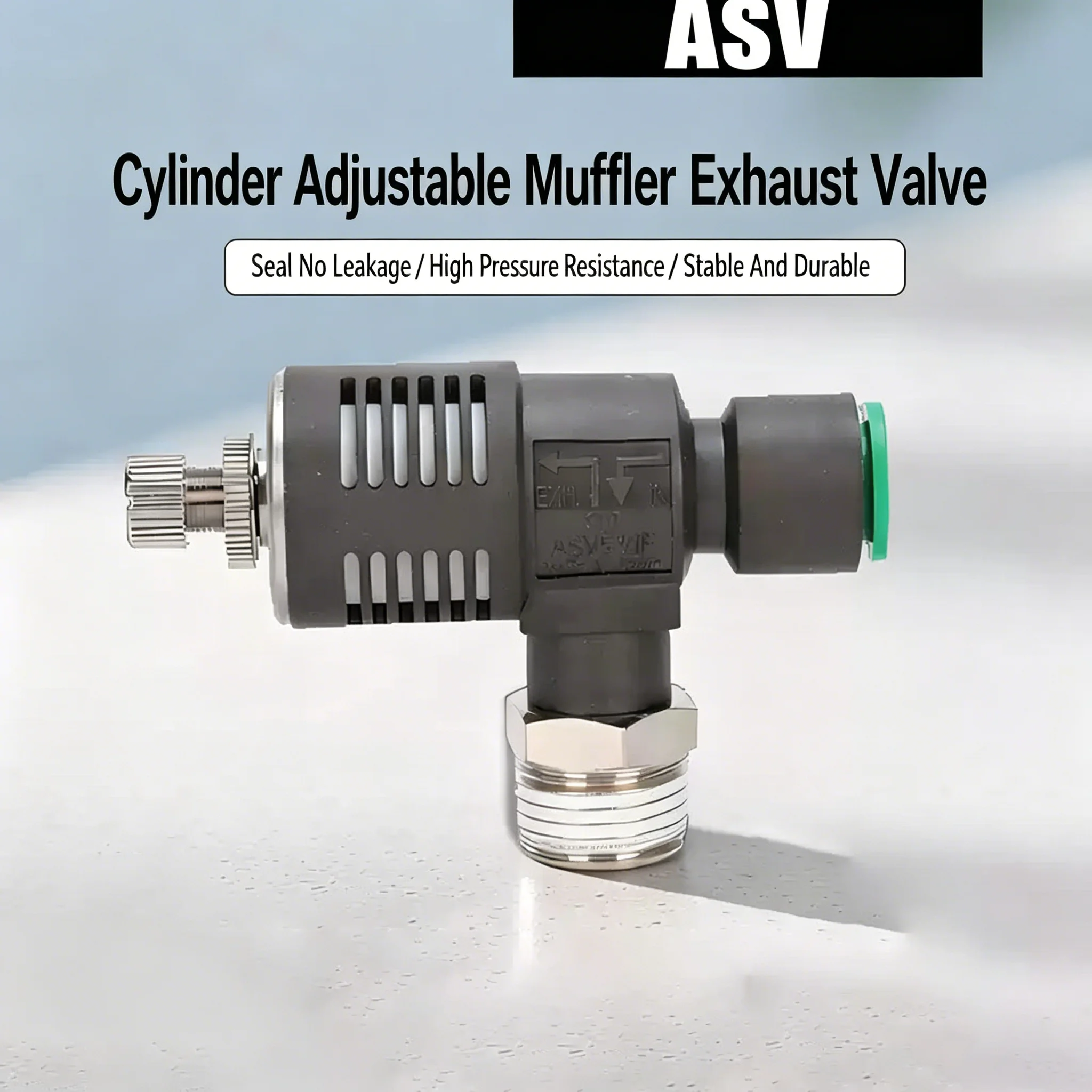 1PCS ASV Quick Exhaust Throttle Valve 310F-01-06S with Muffler and Adjustable Fitting 410F-02-08