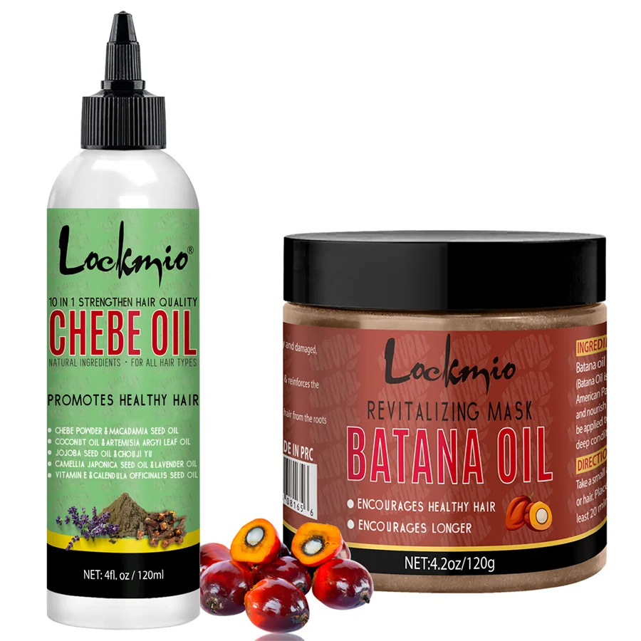 

LOCKMIO 120 мл Chebe Oil и 120 г батанового масла способствует кондиционеру для здорового роста волос
