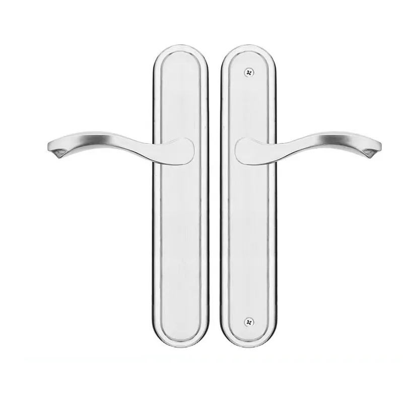 Imagem -06 - Anti-theft Mortise Door Handle Estreito Entrance Lock Largura 45 mm Aço Inoxidável