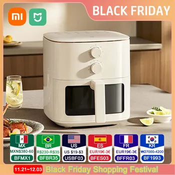 Image Xiaomi Mijia Smart Air Fryer N1 5L, Flip-free Cooking, 5L Large Capacity,Transparent Window, Chicken Fry Machine 220V CN Version