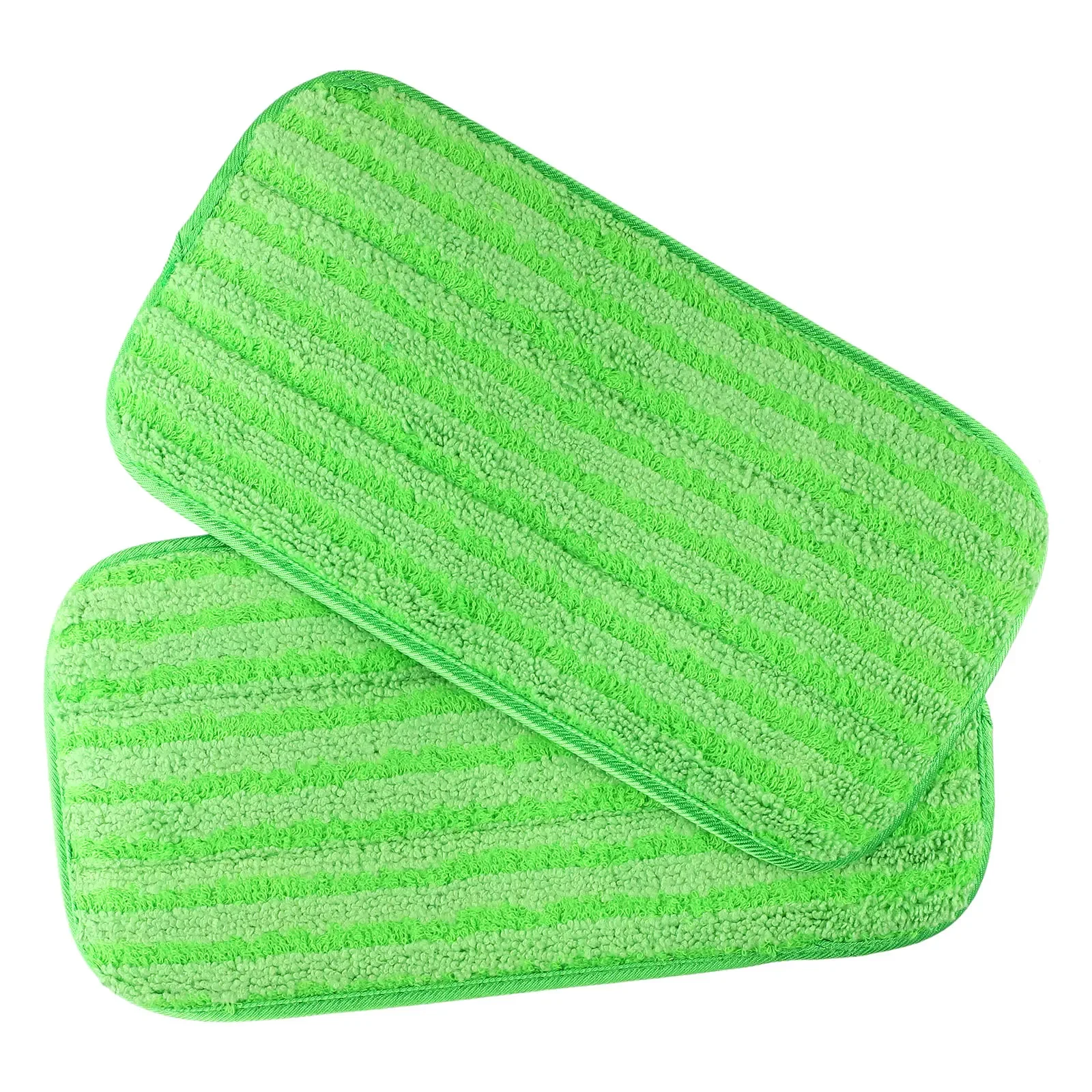 Home Mop Pads Functional Professional Useful 2 Pcs 30.5*15cm For Swifter Wet Jet Mops Green Professional Grade