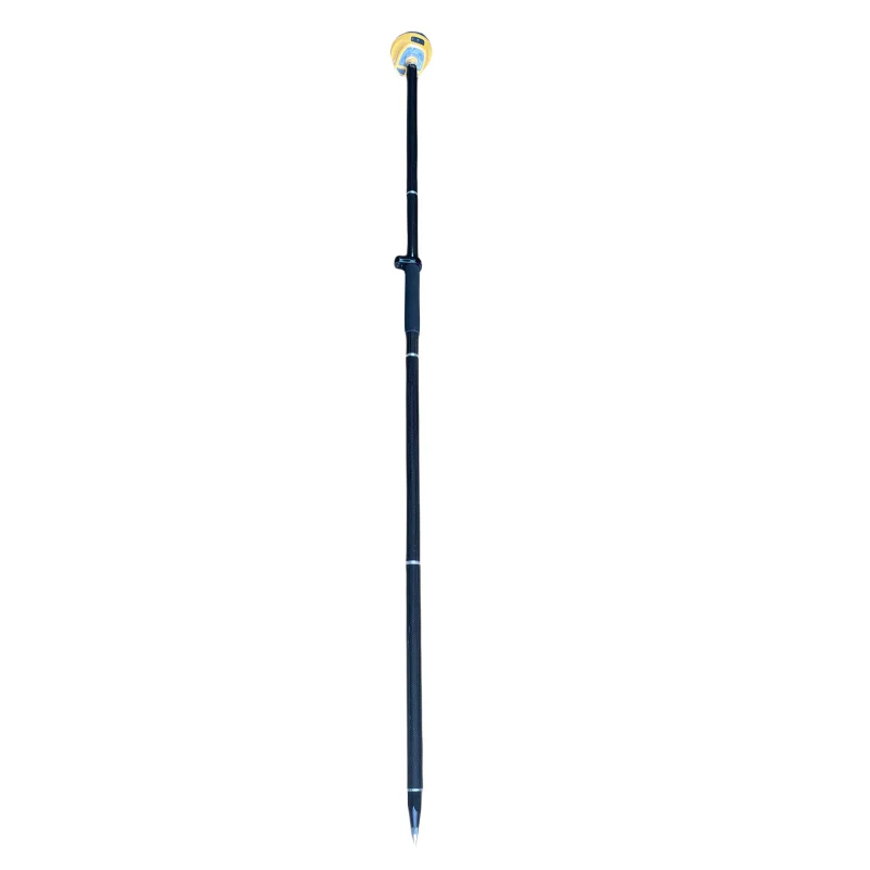 2M LENGTH GNSS CARBON FIBRE SURVEY POLE FOR GNSS GPS PRISM SURVEYING 5/8 THREAD 4 POLES + LEVELING BUBBLE