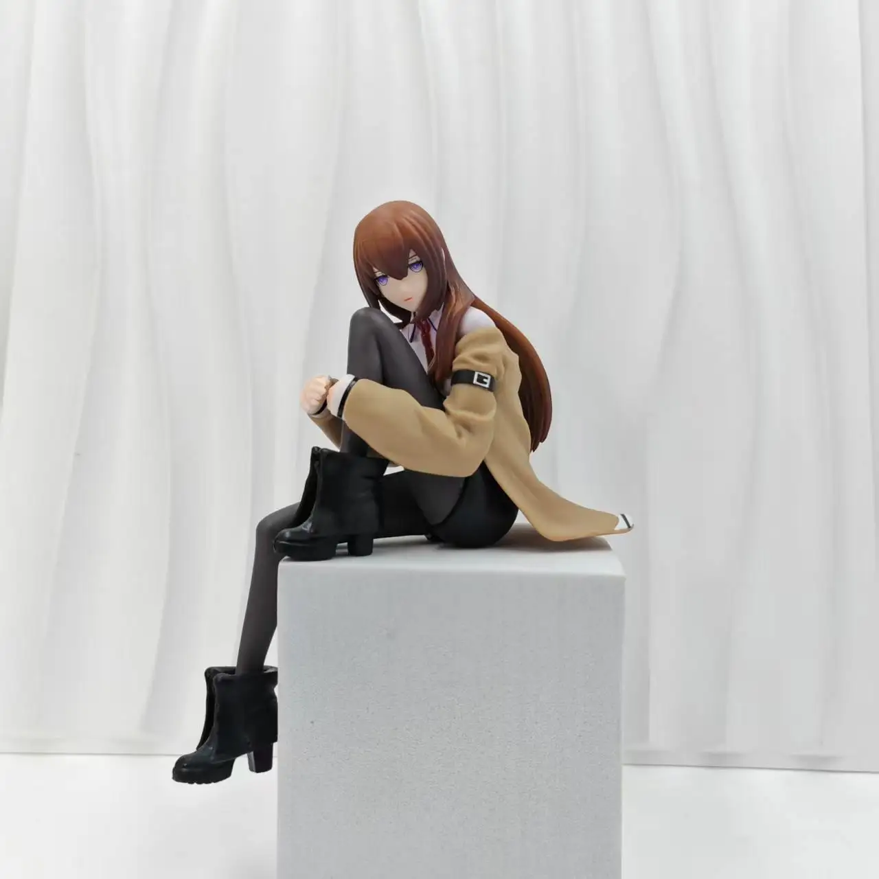 Steins Gate Makise Kurisu Action Figure Anime Pvc Statue Model Desktop Ornament Pc Case Decoration Collection Trendy Toys Gift