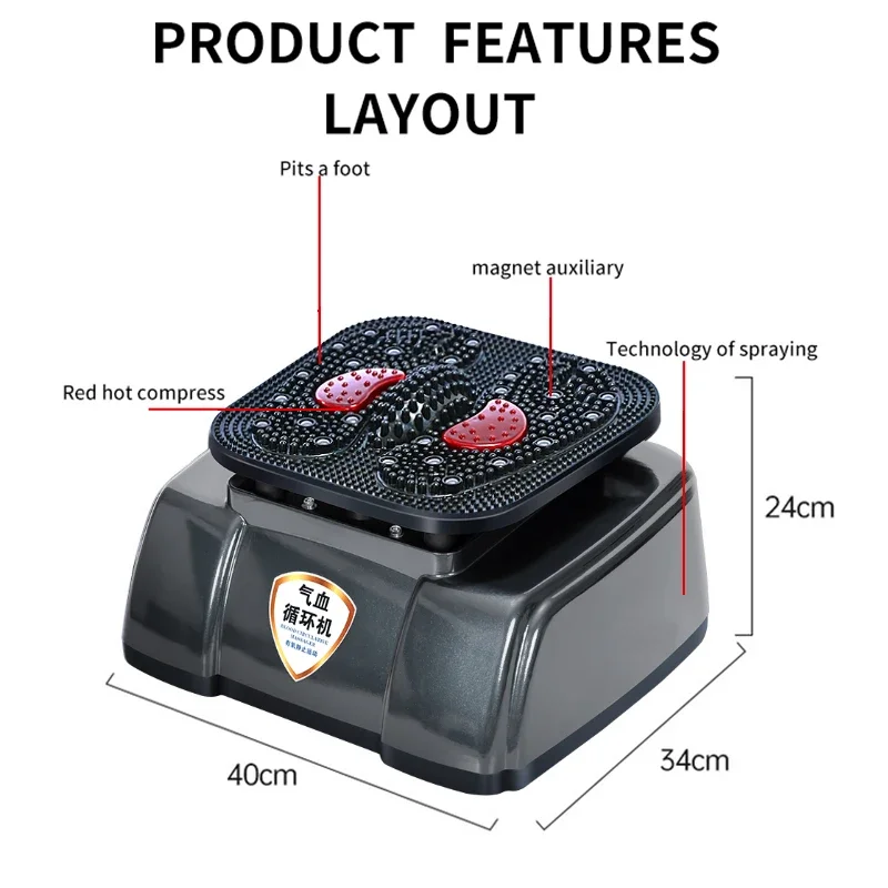Foot massage pads, heat therapy and deep kneading to improve circulation and relieve pain