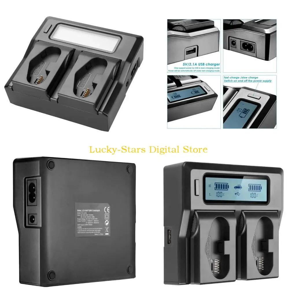

T3EE LP-E19 LCD Screen EU Plug for EOSR3 1DX MarkII1DX2 1DX3 Camera Battery
