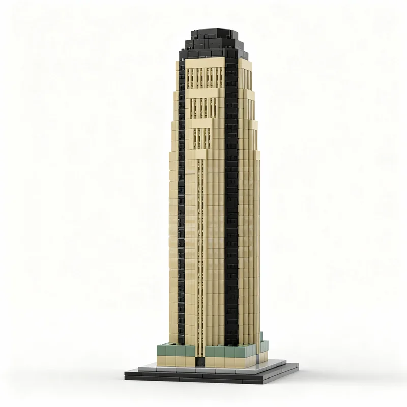 

946pcs MOC Figueroa Wilshire 1 800 Scale Architecture Model Building Blocks Construction Toy Christmas Gifts DIY Creative Idea