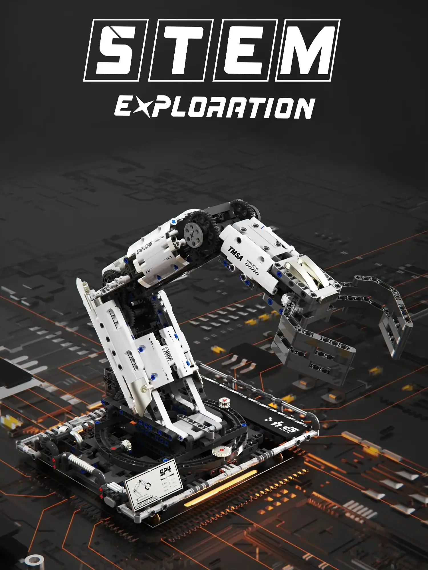 1029PCS RC Robotic Arm Bausteine Set Fernbedienung Mechanische Arm Modell Bricks Pädagogisches DIY Spielzeug Für Kinder Urlaub Geschenke