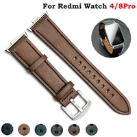 For Xiaomi Redmi Watch 4 Smartwatch Leather Strap Metal Interface Replacement Correa redmiwatch 4 Bracelet for xiaomi band 8 pro