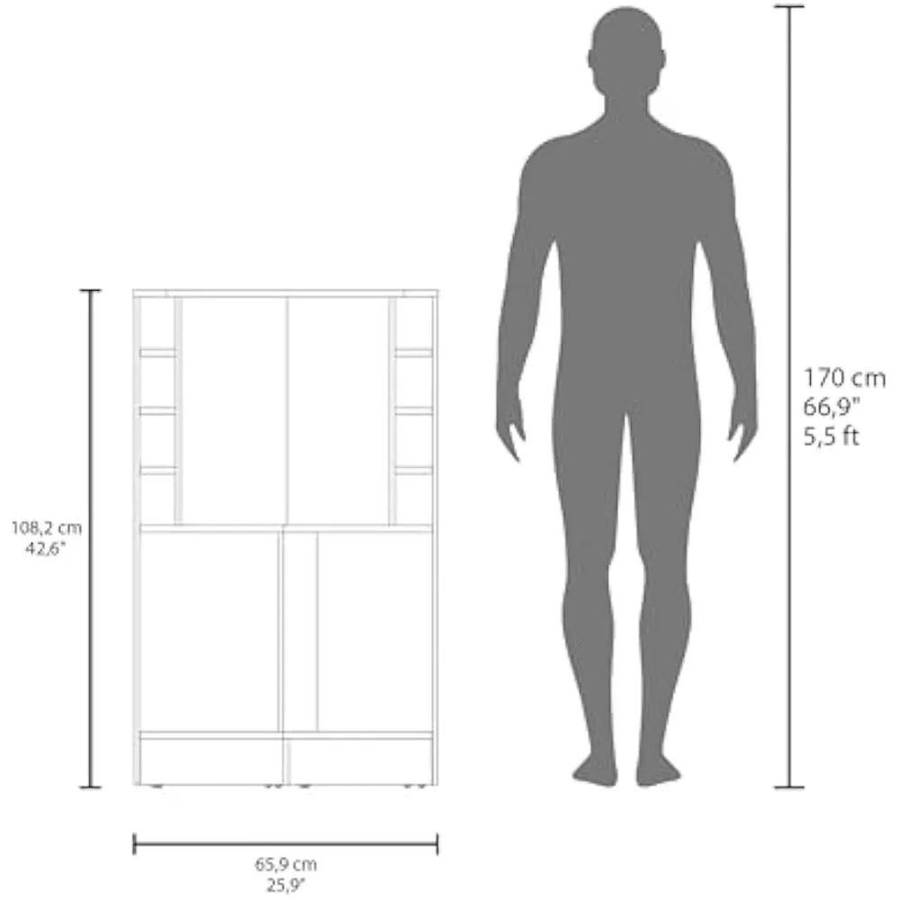 Современный черный угловой барный шкаф с винной полкой, открытыми полками и местом для хранения вещей с двойной дверью — универсальный пространство для домашних развлечений