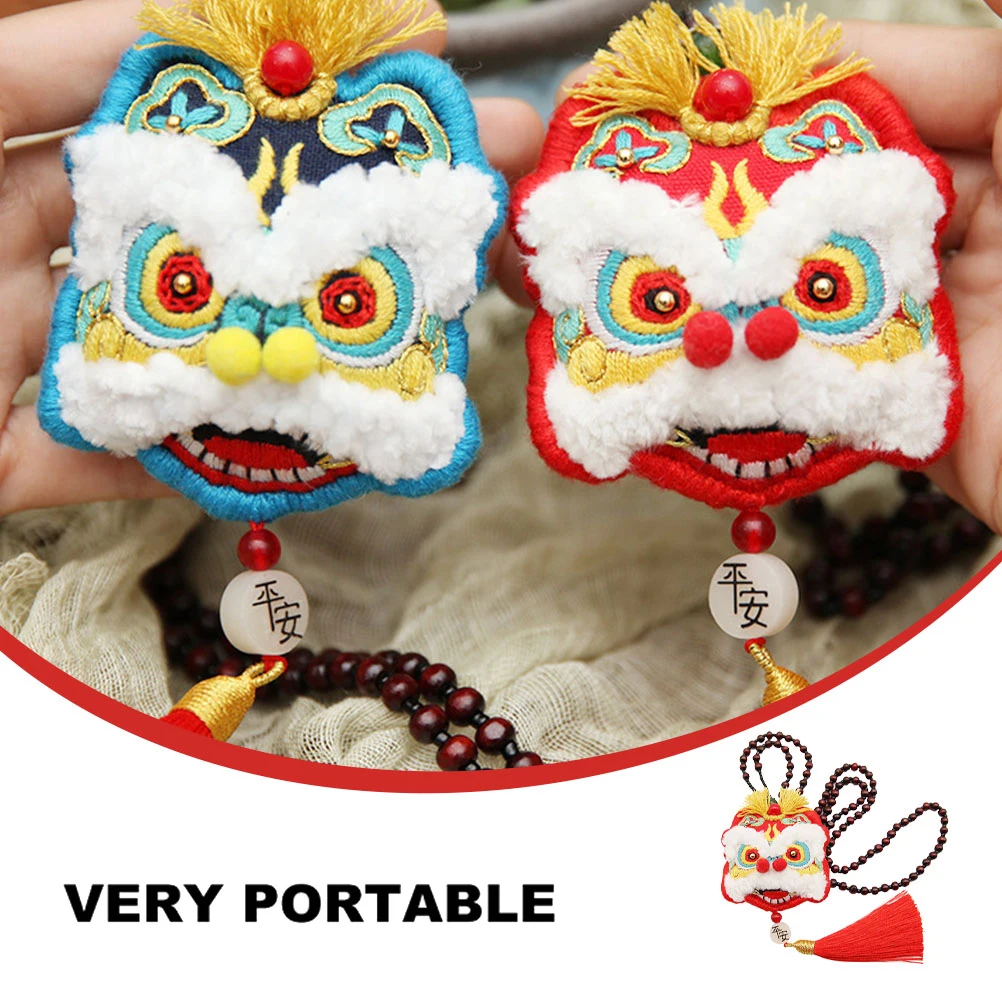 

Lion Awakening Sachet Handmade Materials Scented Bags Blessing Tassel Wall Decor DIY Kits Compact Size Cotton Linen Safe Smooth
