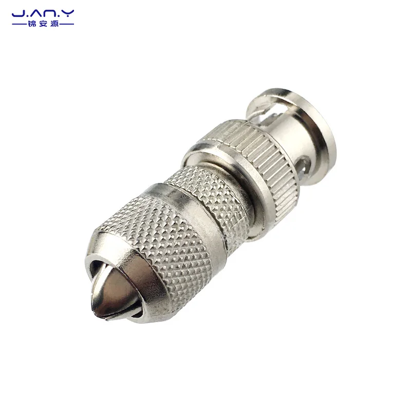 BNC macho de bambu comum conversão cabeça, vídeo Q9 Solderless Petal Monitoring cabeça